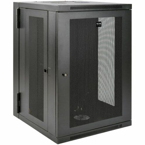 18U WALL MOUNT RACK ENCLOSURE SERVER CABINET HINGED DEEP W/DOORS