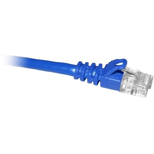 CAT6 550MHZ UTP SNAGLESS RJ45 TO RJ-45 W/ MOLDED BOOT 100FT BLUE