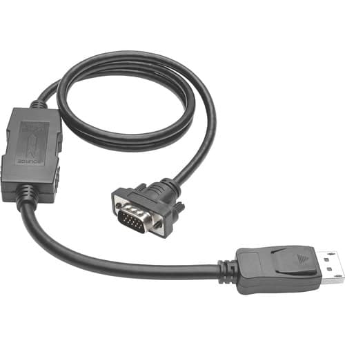 10FT DISPLAYPORT TO VGA ADAPTER ACTIVE DP TO VGA W/LATCHES HD15 M/M
