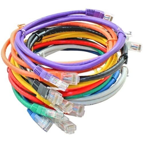 CAT5E 350MHZ PATCH CABLE NON-BOOTED RED