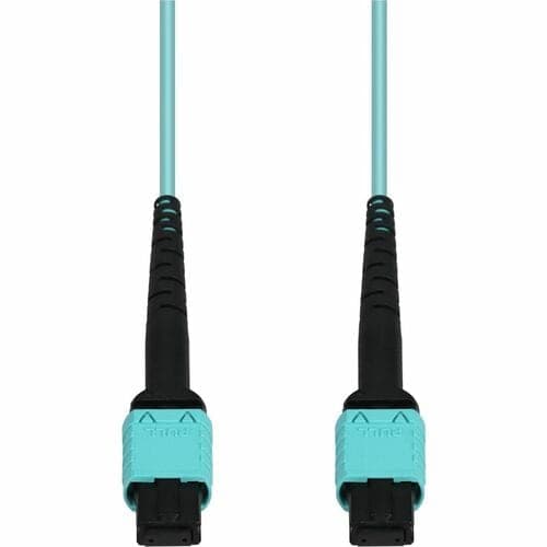 9M MPO F/F OM4 CROSSOVER DUPL 12STRAND LSZH PATCH AQUA CABLE