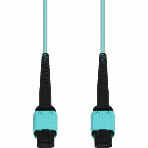 6M MPO F/F OM4 CROSSOVER DUPL 12STRAND LSZH PATCH AQUA CABLE