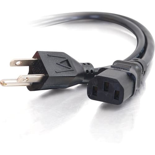 1FT UNIVER AC POWER REPLACEMENT NEMA 5-15PM TO FEMALE UL MOLDED