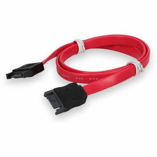 ADDON SATA M/F CABLE 61CM (2.0FT) RED SERIAL