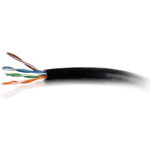 1000FT CAT6 BLACK SOLID PVC CMR CABLE