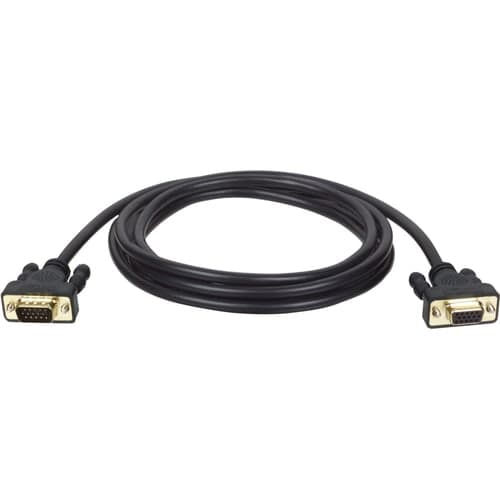 25FT VGA CABLE 640X480 HD15 M/F VGA MONITOR EXTENSION CABLE GOLD