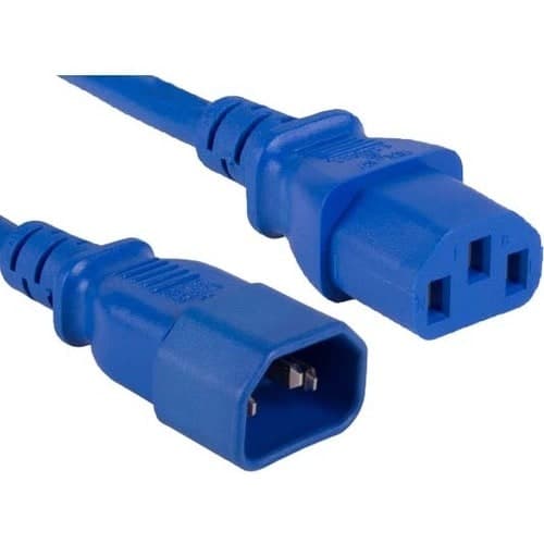 6FT BLUE C13 TO C14 POWER EXTENSION CORD