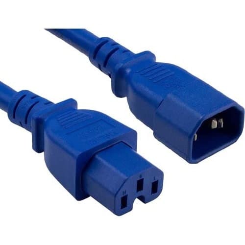 6FT BLUE C14 TO C15 POWER EXTENSION CORD