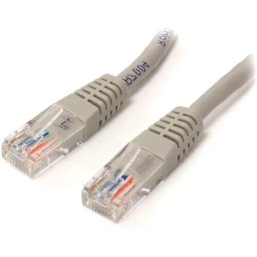 7FT GREY CAT5E ETHERNET CABLE RJ45 PATCH CABLE GIGABIT LAN CORD