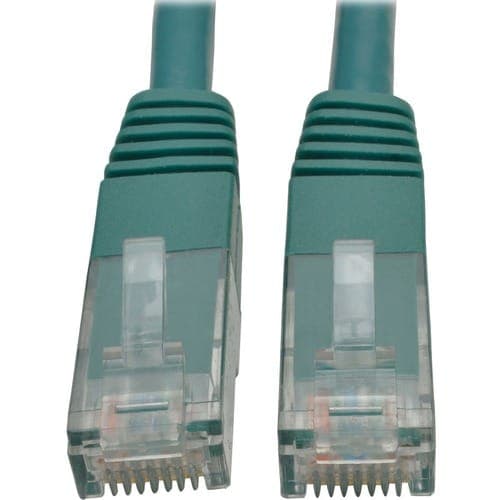 10FT CAT6 GREEN GIGABIT MOLDED RJ45 M/M 24 AWGPATCH CABLE 550MHZ