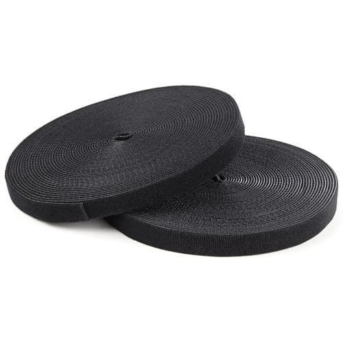 25FT HOOK AND LOOP ROLL CABLE TIE FASTENER STRAPS REUSABLE WRAP