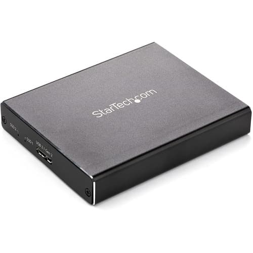 M.2 SSD ENCLOSURE WITH RAID DUAL USB TO SATA M.2 SSD PORTABLE