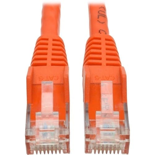 1FT CAT6 ORANGE UTP RJ45 M/M SNAGLESS MOLDED PATCH CABLED