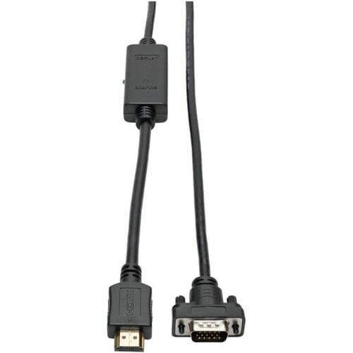 6FT HDMI TO VGA M/M ADAPTER CABLE ACTIVE LOW PROFILE HD15 1080P