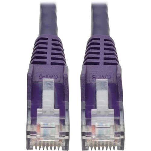 15FT CAT6 PURPLE UTP RJ45 M/M SNAGLESS MOLDED PATCH CABLED