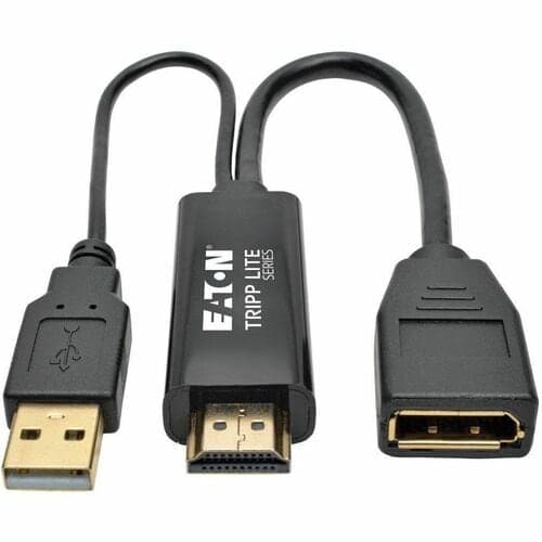 4K HDMI TO DISPLAYPORT ADAPTER ACTIVE VIDEO CONVERTER 4K 30HZ 6IN