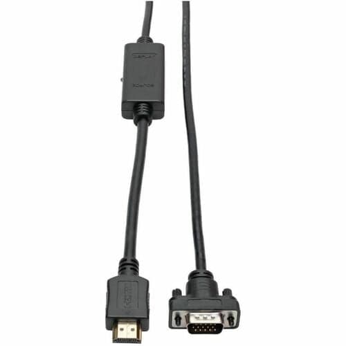 3FT HDMI TO VGA M/M ADAPTER CABLE ACTIVE LOW PROFILE HD15 1080P