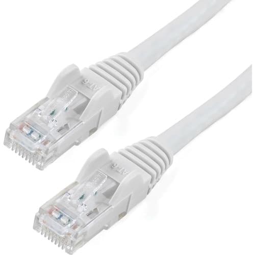 1FT WHITE CAT6 ETHERNET CABLE SNAGLESS RJ45 UTP PATCH CABLE CORD