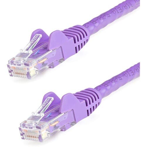 30FT PURPLE CAT6 ETHERNET CABLE SNAGLESS RJ45 UTP PATCH CABLE CORD