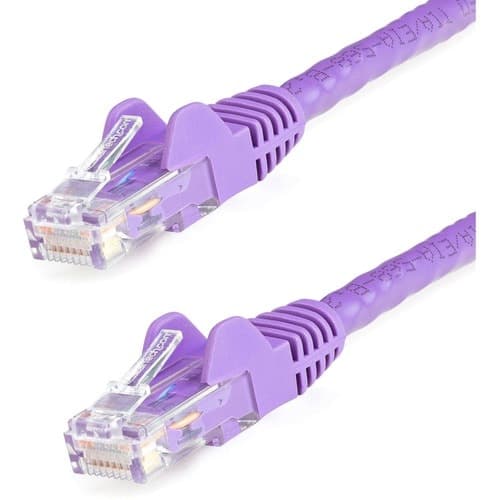 6FT PURPLE CAT6 ETHERNET CABLE SNAGLESS RJ45 UTP PATCH CABLE CORD