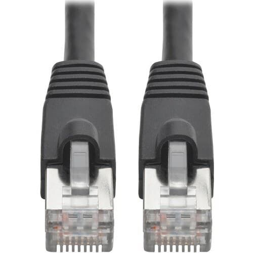 20FT CAT6A BLACK SNAGLESS SHIELDED STP POE M/M PATCH CABLE