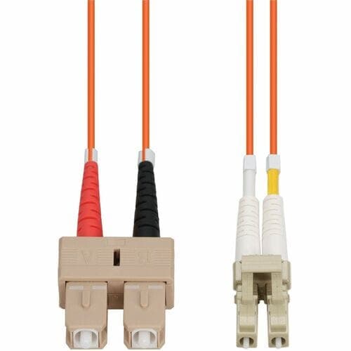 2M SC TO LC M/M OM2 ORANGE 2-STRAND RISER FIBER PATCH CABLE