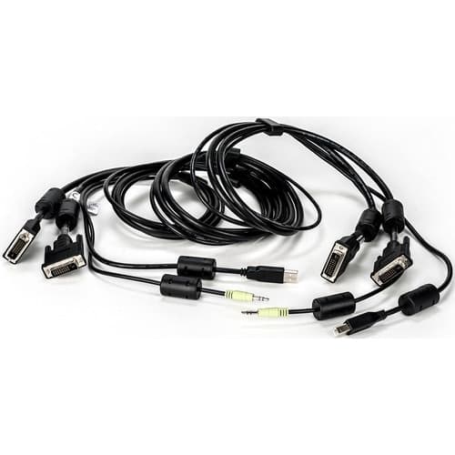 6FT USB KEYB MOUSE AND DUAL HEAD DVI-D WITH AUDIO