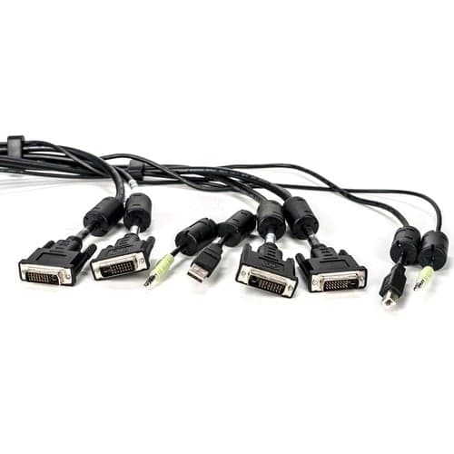 10FT USB KEYB MOUSE AND DUAL HEAD DVI-D WITH AUDIO