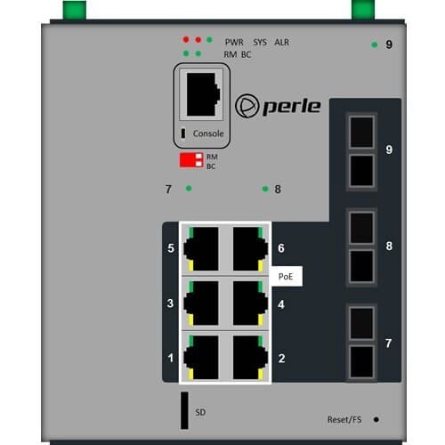 IDS-509G3PP6C2MD05SD10 SWITCH 6POE SC 2XGE MM.5K 1X SM10K CTMP