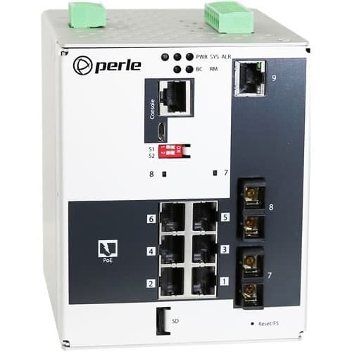 IDS-509G2PP6T2MD05 POE SWITCH 6POE 1GE 2XGE ST MM.5K CTMP