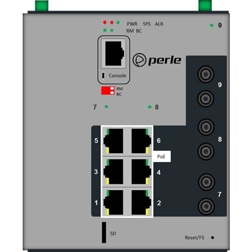 IDS-509F3PP6T2MD2SD20 SWITCH 6POE ST 2XFE MM2K 1X SM20K CTMP