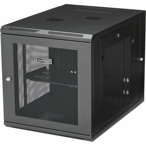 WALL MOUNT NETWORK CABINET 12U HINGED SERVER RACK ENCLOSURE