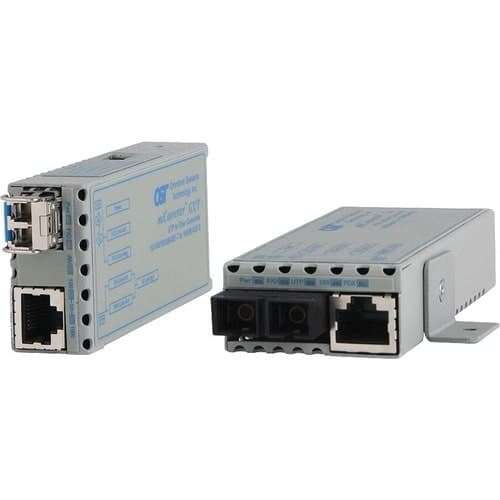 10/100/1000 ETHERNET MEDIA CONV ERTER SC MM 850 550M -40 TO 75C DC