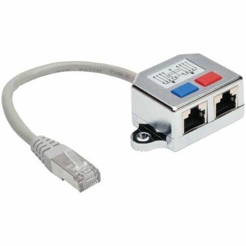 6IN RJ45 SPLITTER ADAPTER CABLE 10/100 ENET CAT5/CAT5E M/2XF