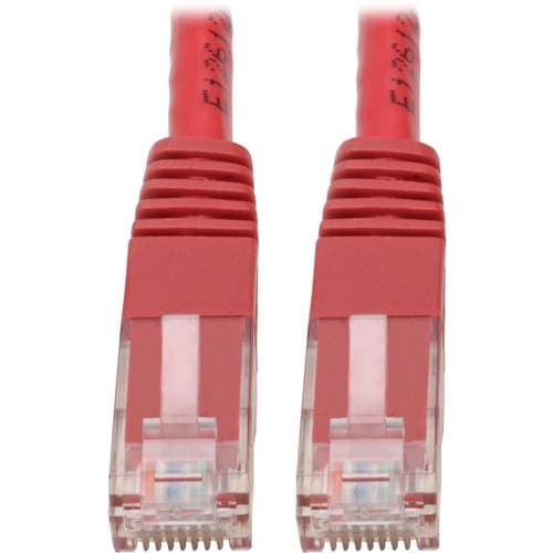 5FT CAT6 CAT5E PATCH CABLE RJ45 GIGABIT MOLDED M/M 550MHZ RED
