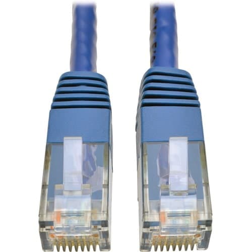 35FT CAT6 CAT5 PATCH CABLE RJ45 GIGABIT MOLDED M/M 550MHZ BLUE