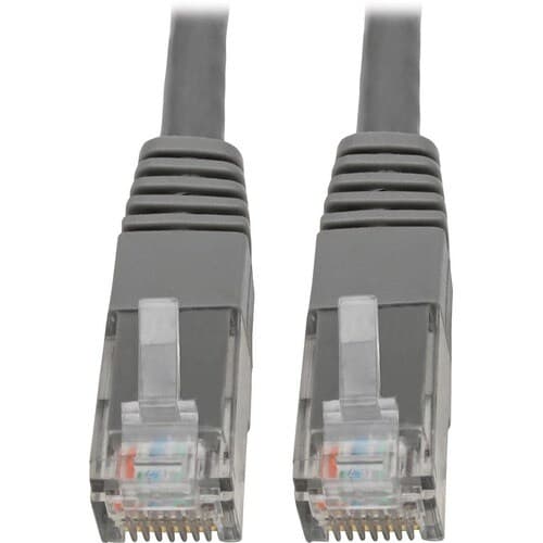 50FT CAT6 CAT5 PATCH CABLE RJ45 GIGABIT MOLDED M/M 550MHZ GRAY