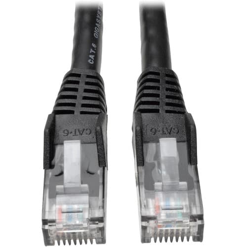 75FT CAT6 BLACK UTP GIGABIT SNAGLESS MOLDED M/M RJ45 PATCH CABL