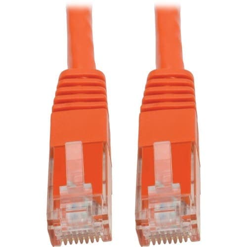 100FT CAT6 CAT5 PATCH CABLE RJ45 GIG MOLDED M/M 550MHZ ORANGE