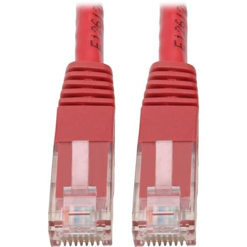 6FT CAT6 CAT5E PATCH CABLE RJ45 GIGABIT MOLDED M/M 550MHZ RED