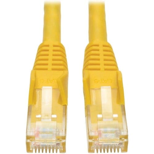 35FT CAT6 YELLOW UTP GIGABIT SNAGLESS MOLDED MM RJ45 PATCH CABLE