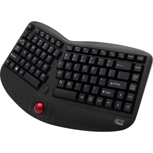 WRLS ERGO TRACKBALL KEYBOARD OPTICAL TRACKBALL  SCROLL WHEEL