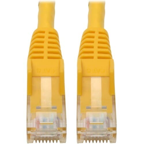 6IN CAT6 YELLOW UTP GIGABIT SNAGLESS MOLDED M/M RJ45 PATCH CABL