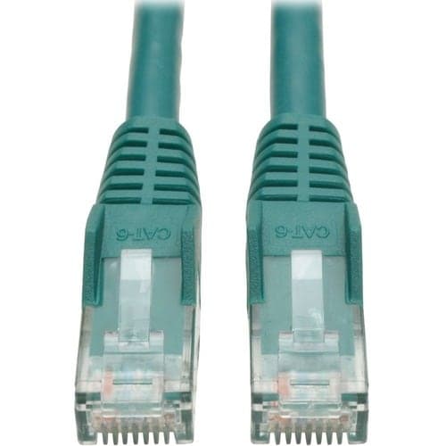 6IN CAT6 GREEN UTP GIGABIT SNAGLESS MOLDED M/M RJ45 PATCH CABL
