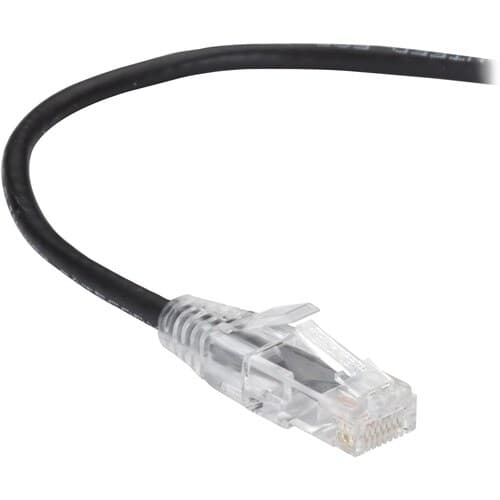 10FT BLACK CAT6A SLIM 28AWG PAT CH CABLE 500MHZ UTP CM SNAGLESS