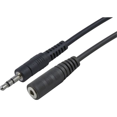 6FT MINI JACK MALE TO FEMALE EXTENSION AUDIO CABLE 2M