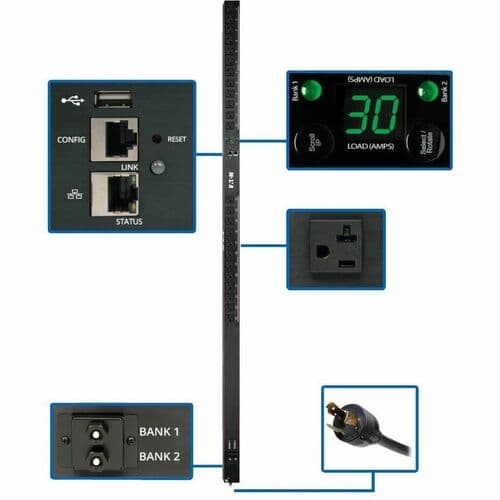 PDU MONITORED 120V 24 5-15/20R 2.9KW LX PLATFORM INTERFACE 0URM