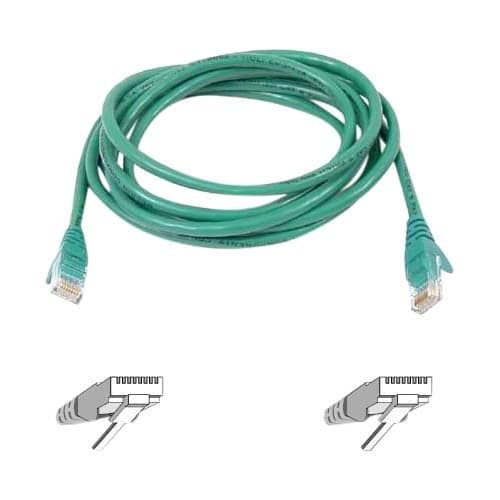 25FT CAT6 PATCH CABLE GREEN SNAGLESS RJ45M/RJ45M