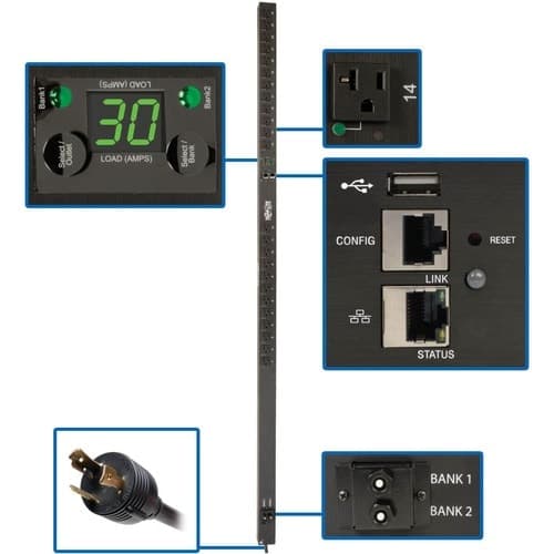PDU SWITCHED 120V LX PLATFORM 2.9KW 24 5-15/20R L5-30P 0U TAA