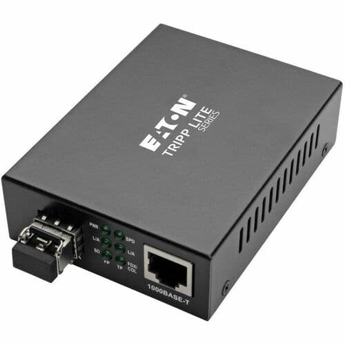 GIGABIT MMF MEDIA CONVERTER FIBER TO ENET INTL POWER SUPPLY